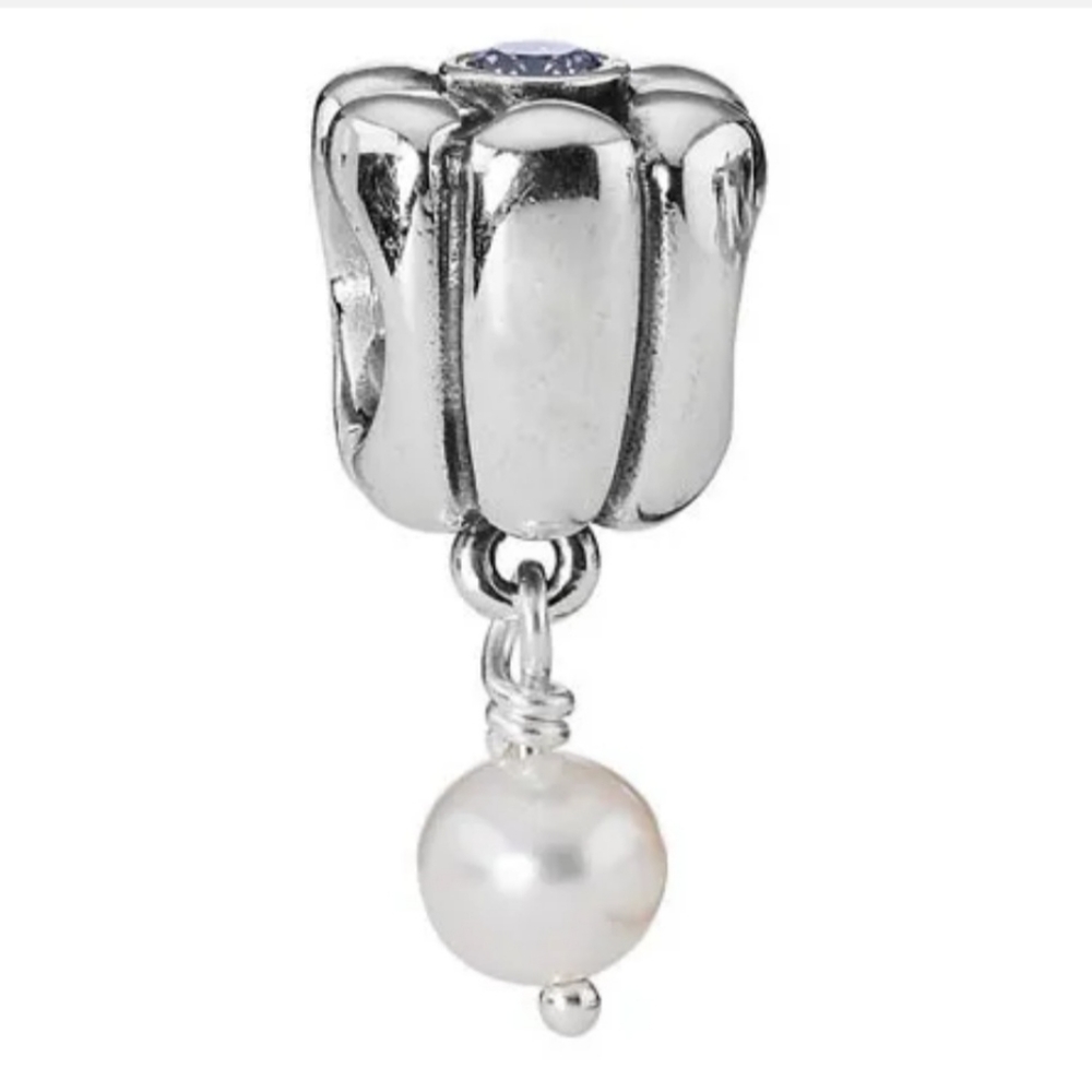 Authentic Pandora brand dangle lavander CZ, 2 available